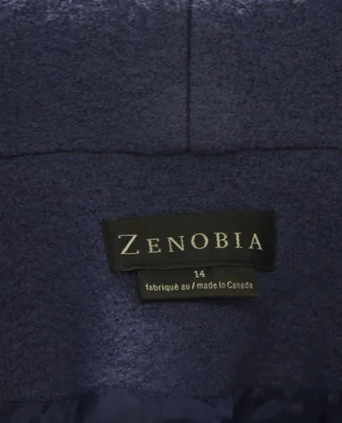 Zenobia Sleek and Chic Blue Coat Sz 14 (SKU 000015)